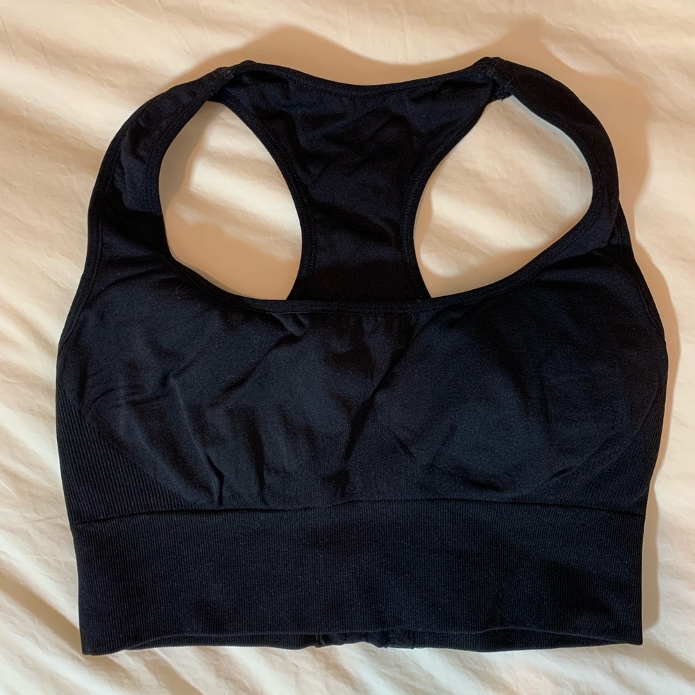 TYC Black adjustable sports bra